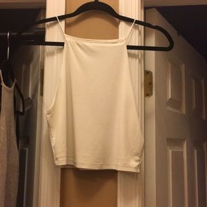 White crop top